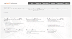 Desktop Screenshot of myfinance-online.co.za